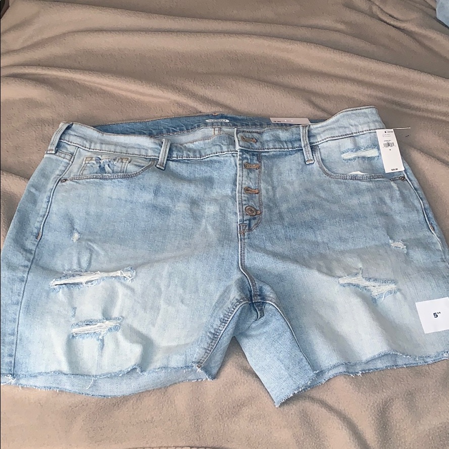 Destroyed Denim Shorts